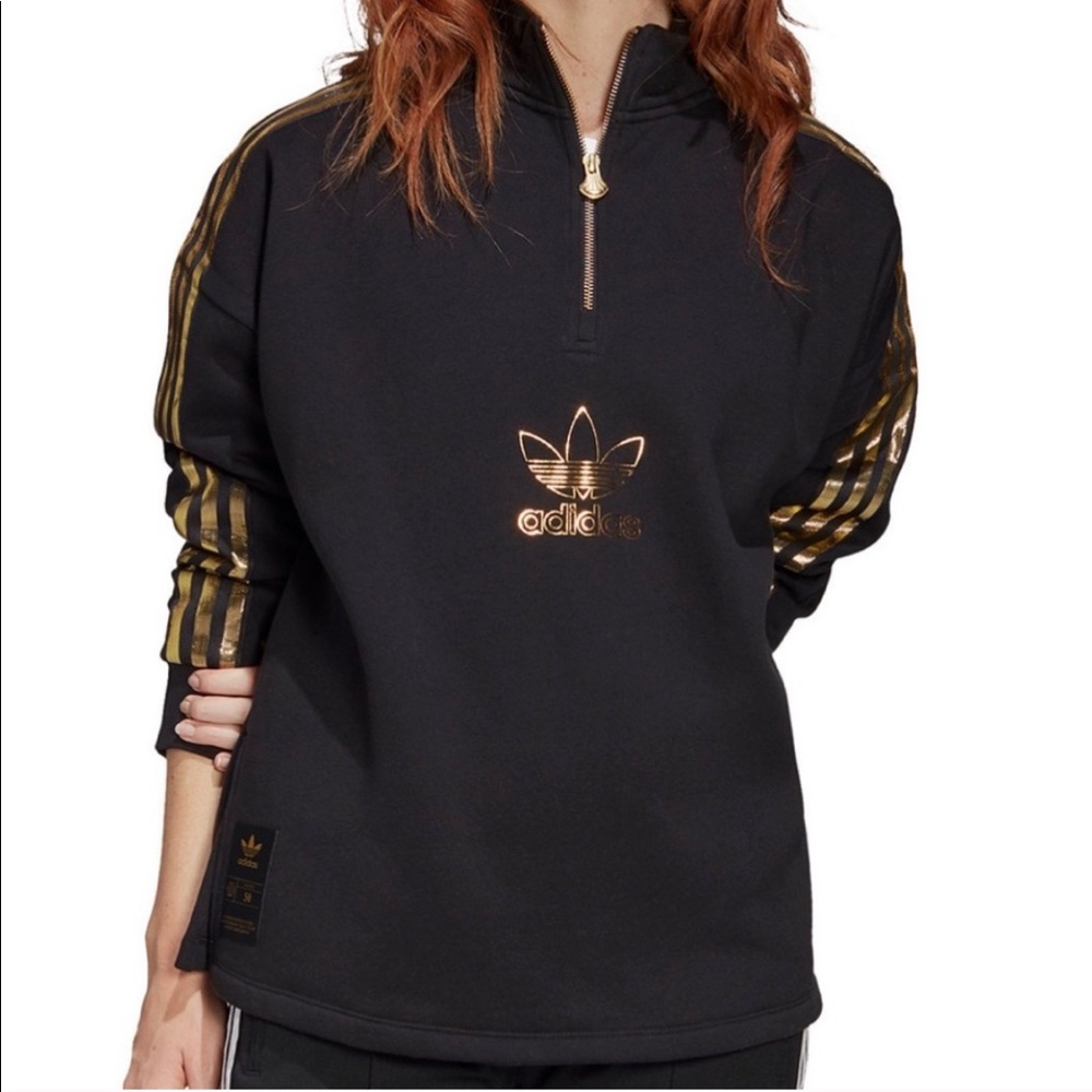 Adidas Original Fleece Quarter-Zip Top